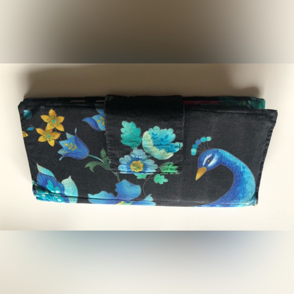 Women’s wallet / Credit card holder / Card organizer in peacock theme - Picture 14 of 16
